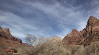 Weather camera view of Zion Canyon Village.