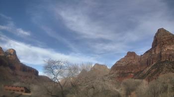 Weather camera view of Zion Canyon Village.