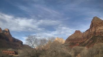 Weather camera view of Zion Canyon Village.
