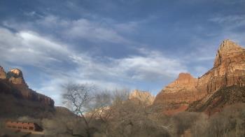 Weather camera view of Zion Canyon Village.
