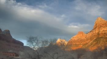 Weather camera view of Zion Canyon Village.