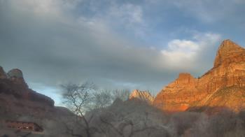 Weather camera view of Zion Canyon Village.