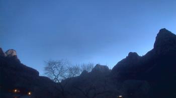 Weather camera view of Zion Canyon Village.