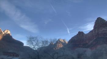 Weather camera view of Zion Canyon Village.