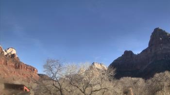 Weather camera view of Zion Canyon Village.