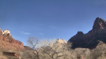 Weather camera view of Zion Canyon Village.