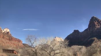Weather camera view of Zion Canyon Village.