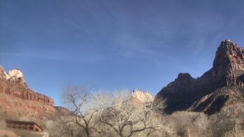 Weather camera view of Zion Canyon Village.