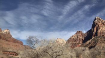 Weather camera view of Zion Canyon Village.