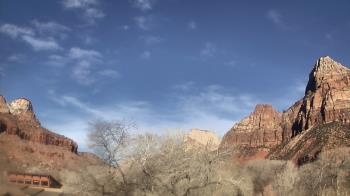 Weather camera view of Zion Canyon Village.