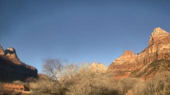 Weather camera view of Zion Canyon Village.