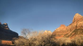 Weather camera view of Zion Canyon Village.