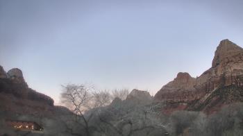 Weather camera view of Zion Canyon Village.