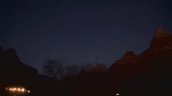 Weather camera view of Zion Canyon Village.