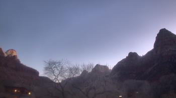 Weather camera view of Zion Canyon Village.