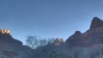 Weather camera view of Zion Canyon Village.