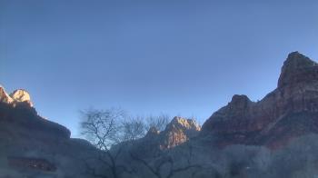 Weather camera view of Zion Canyon Village.