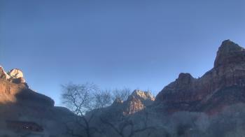 Weather camera view of Zion Canyon Village.