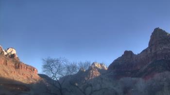 Weather camera view of Zion Canyon Village.