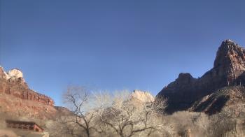 Weather camera view of Zion Canyon Village.