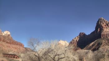 Weather camera view of Zion Canyon Village.