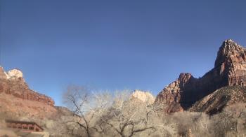 Weather camera view of Zion Canyon Village.