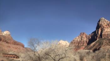 Weather camera view of Zion Canyon Village.