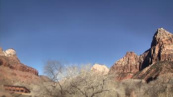 Weather camera view of Zion Canyon Village.