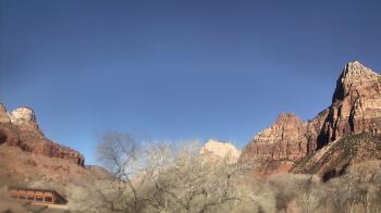 Weather camera view of Zion Canyon Village.
