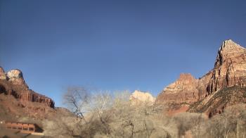Weather camera view of Zion Canyon Village.