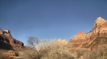Weather camera view of Zion Canyon Village.