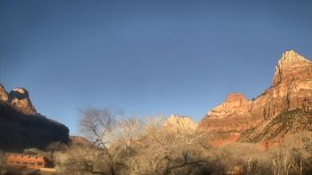 Weather camera view of Zion Canyon Village.