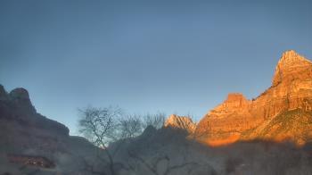 Weather camera view of Zion Canyon Village.