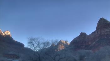 Weather camera view of Zion Canyon Village.