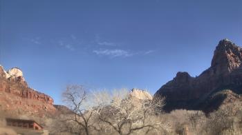 Weather camera view of Zion Canyon Village.