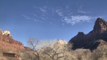 Weather camera view of Zion Canyon Village.