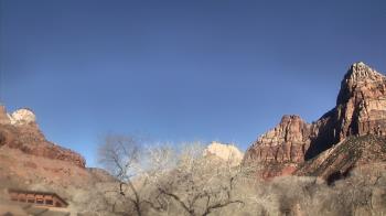 Weather camera view of Zion Canyon Village.
