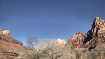 Weather camera view of Zion Canyon Village.