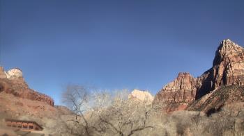 Weather camera view of Zion Canyon Village.
