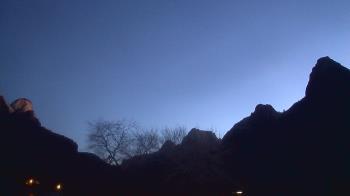 Weather camera view of Zion Canyon Village.