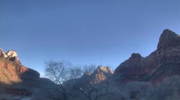Weather camera view of Zion Canyon Village.