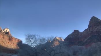 Weather camera view of Zion Canyon Village.