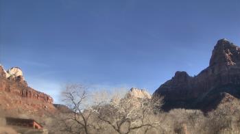 Weather camera view of Zion Canyon Village.