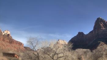 Weather camera view of Zion Canyon Village.
