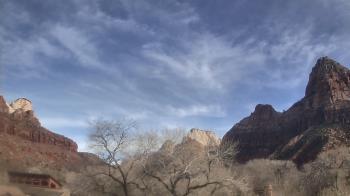 Weather camera view of Zion Canyon Village.