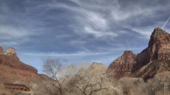 Weather camera view of Zion Canyon Village.