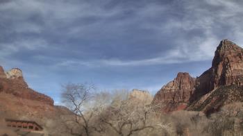 Weather camera view of Zion Canyon Village.