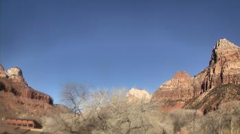 Weather camera view of Zion Canyon Village.