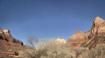 Weather camera view of Zion Canyon Village.