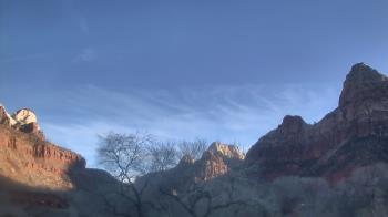 Weather camera view of Zion Canyon Village.